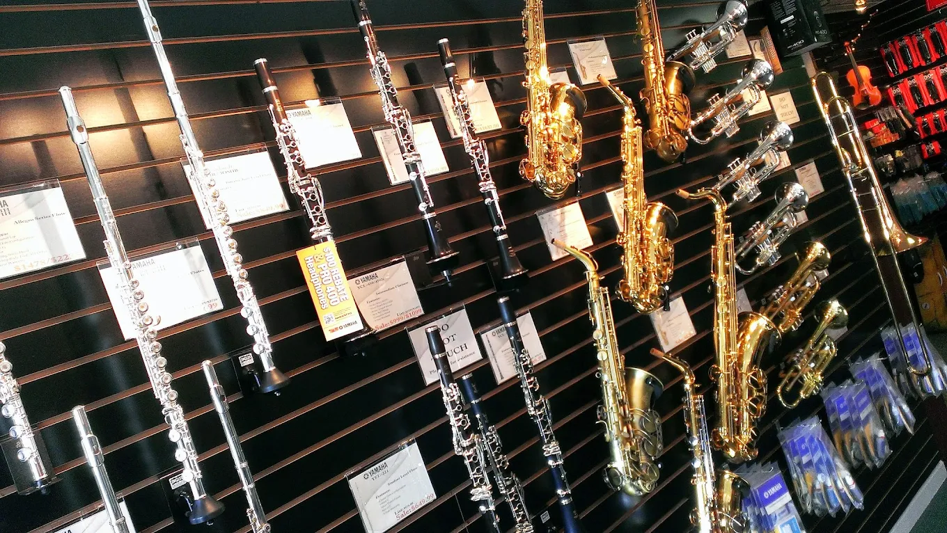 Music store interior